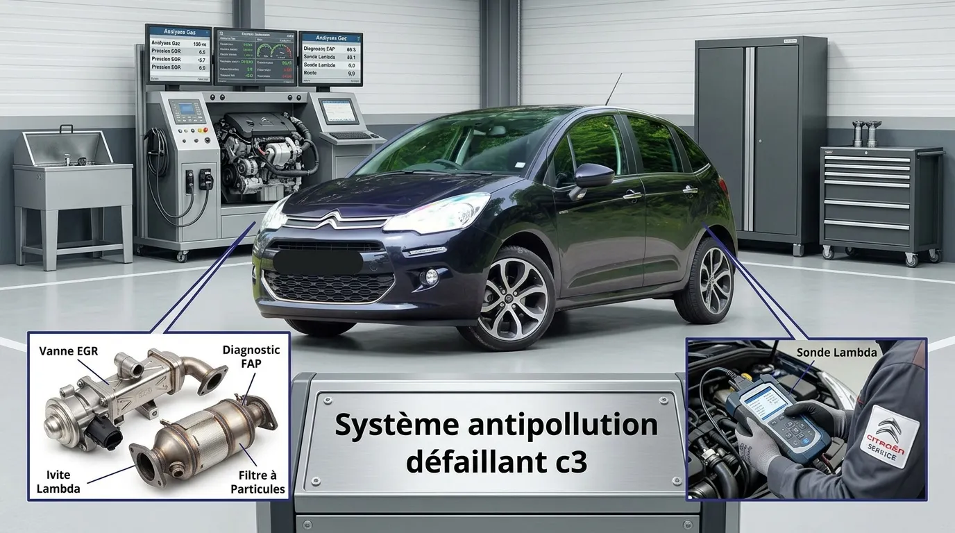 Système antipollution défaillant Citroën C3 : causes et solutions
