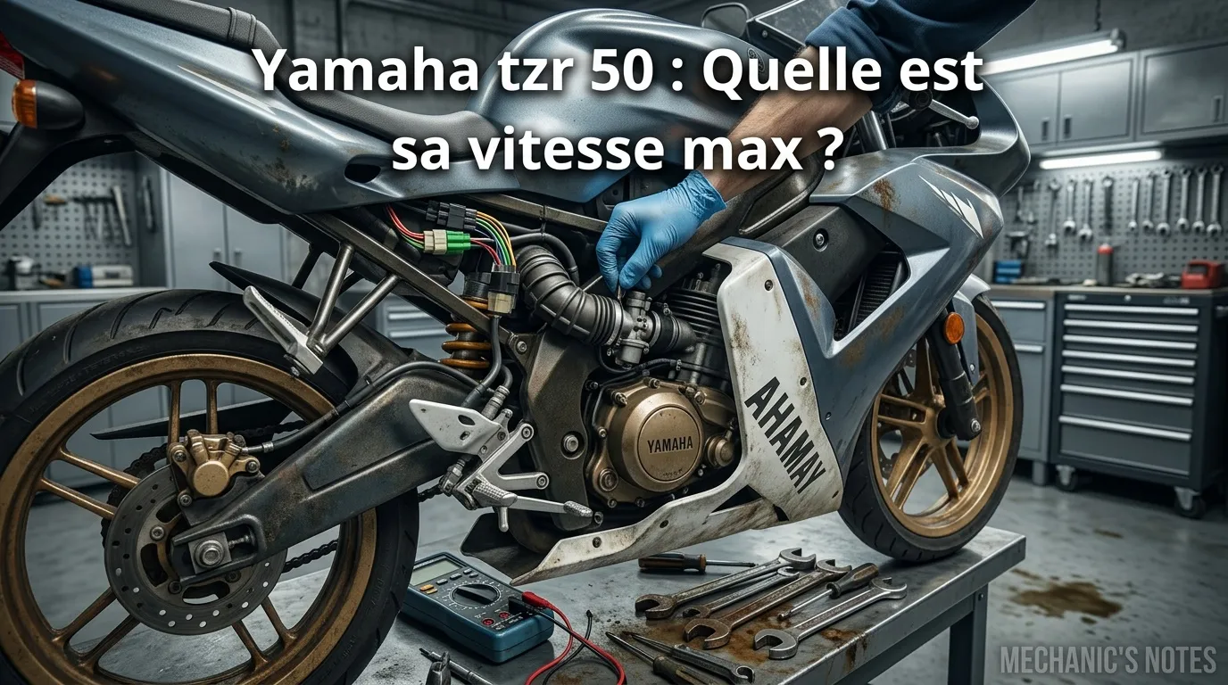 Yamaha TZR 50 : vitesse max bridée et débridée