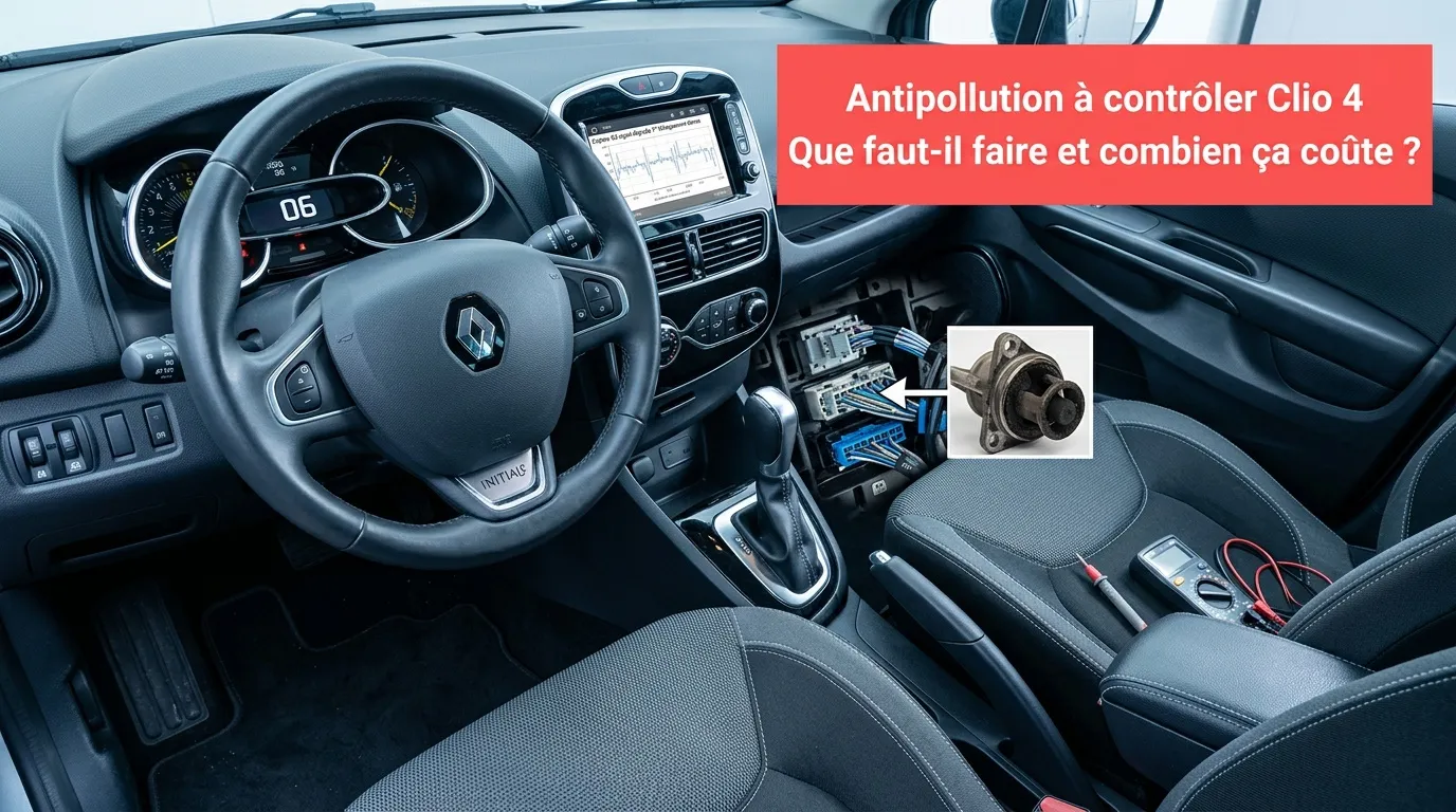 Antipollution Clio 4 : diagnostic, réparations et tarifs