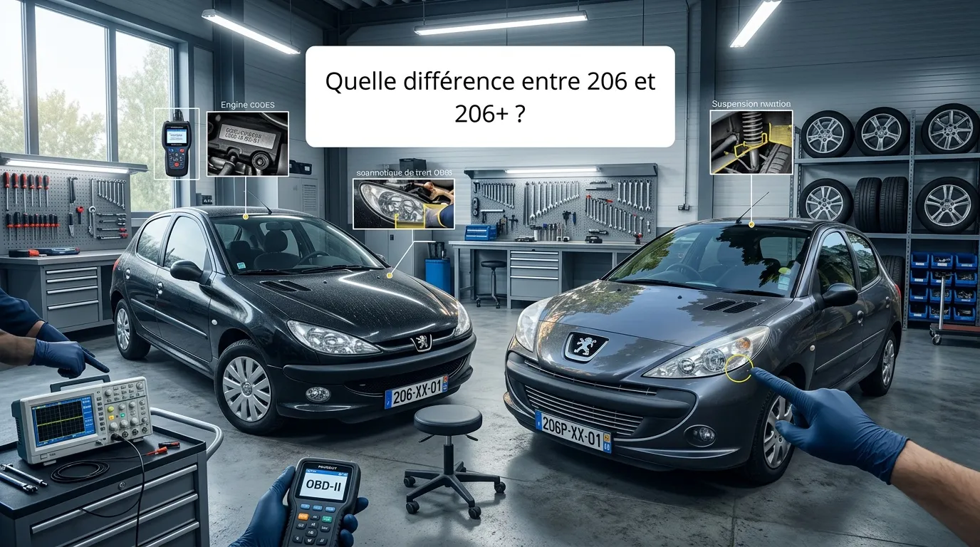 Différences 206 et 206+ : guide d'achat complet