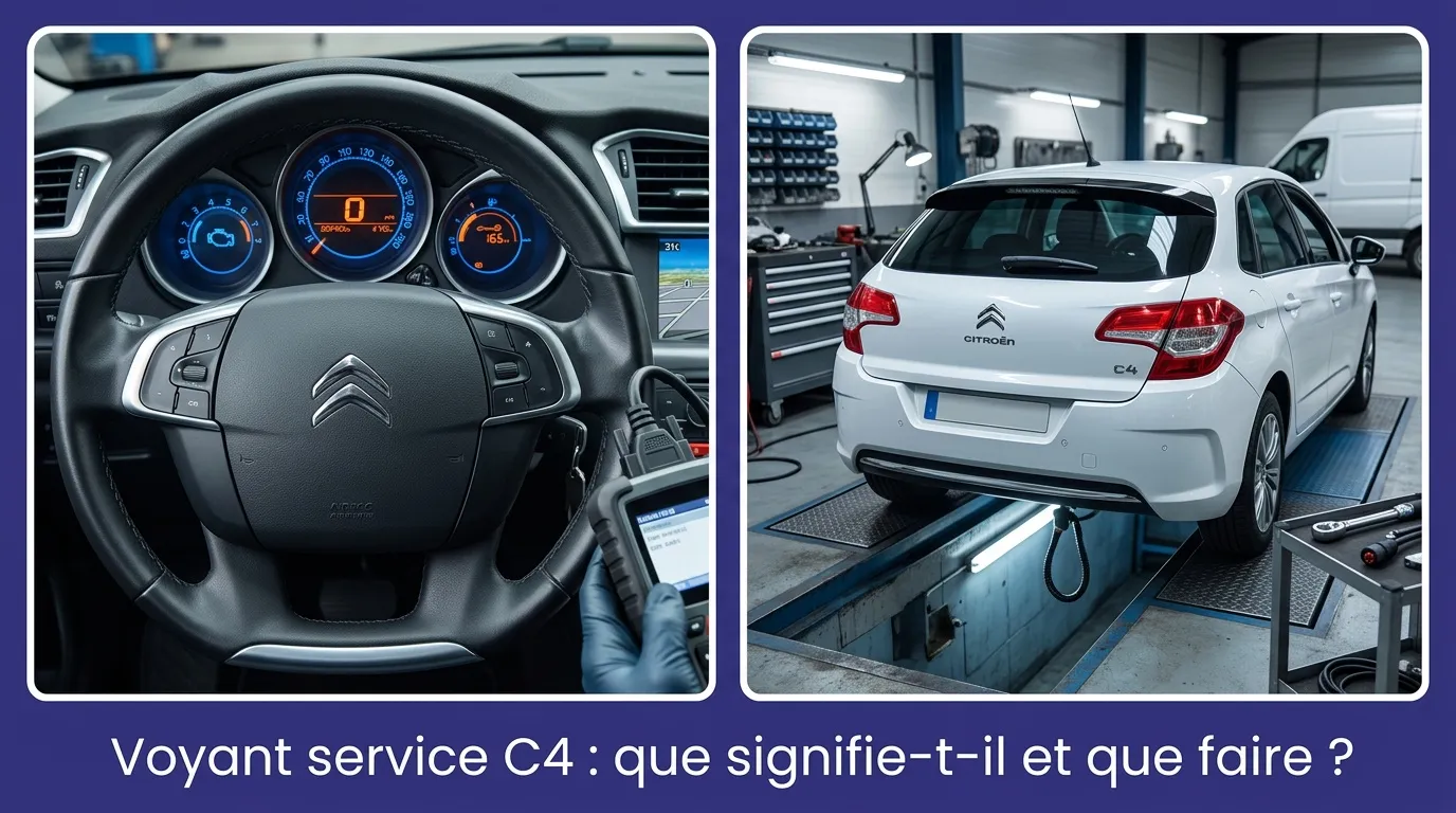 Voyant service C4 : causes, solutions et coûts de réparation