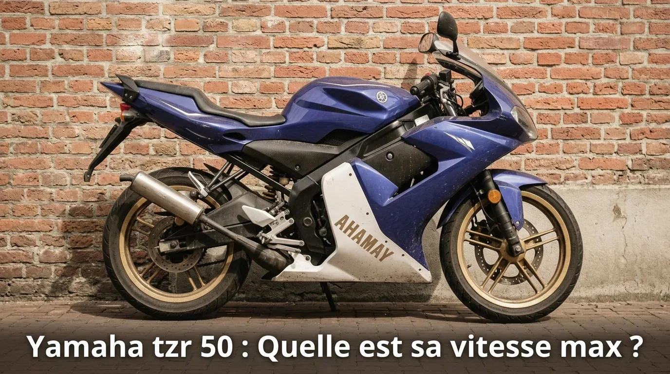 Yamaha TZR 50 : vitesse maximale bridée et débridée