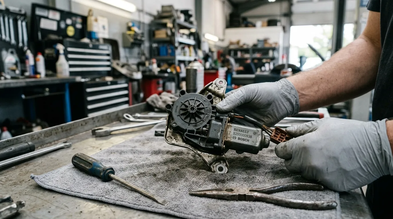 Moteur lève-vitre Mégane 2 : pièce électrique