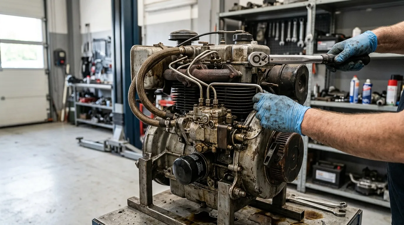 Moteur Lombardini 2 cylindres diesel : fiche technique