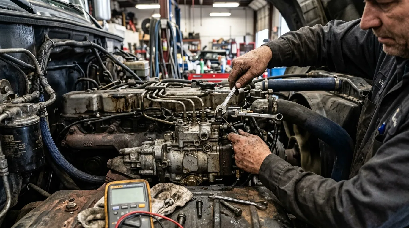 Moteur diesel ne s'arrête pas : causes et solutions